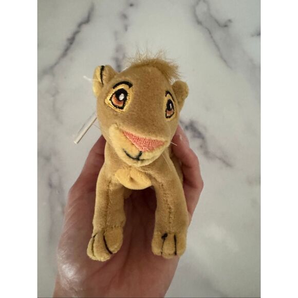 Disney vintage 90s Lion King Simba plush toy animal cub keychain - Picture 2 of 4